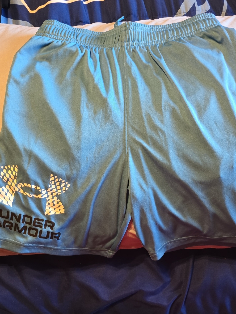 Under Armour Boy's Aqua Blue Performance Athletic Shorts